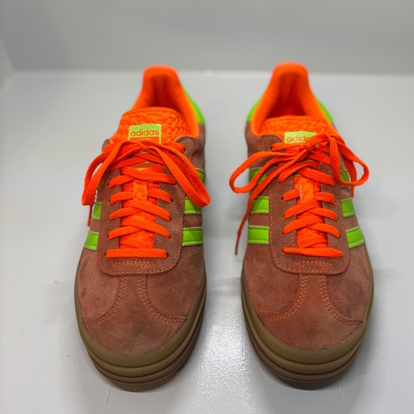 Adidas Gazelle Bold in Solar Orange/Solar Green mens size 9 - Picture 3 of 13